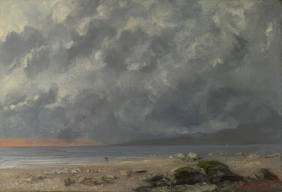 Scène de plage - Gustave Courbet