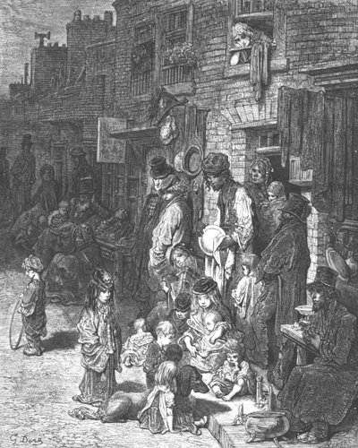 Wentworth Street, Whitechapel, 1872 - Gustave Dore