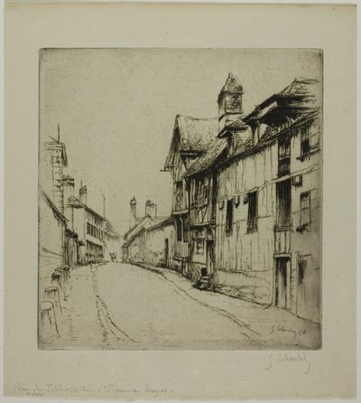 La Petite Rue du Cloître, Troyes - Gustave Leheutre