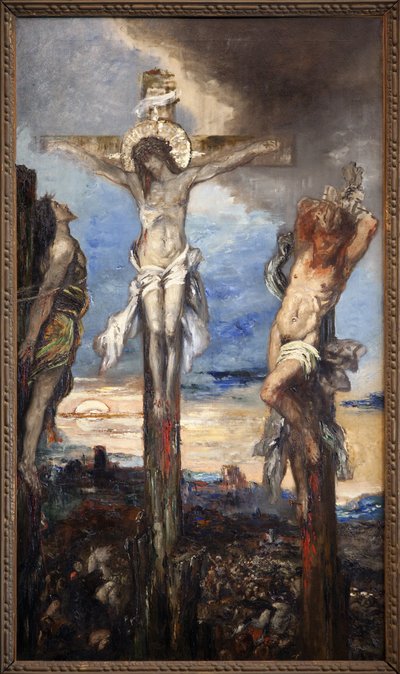 Christ et les deux voleurs - Gustave Moreau