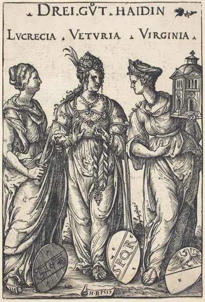 Lucrèce, Véturie et Virginie - Hans Burgkmair I