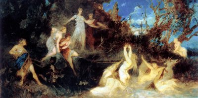 La Chasse de Diane, étude, 1879 - Hans Makart