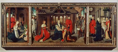 Adoration des Mages : Triptyque complet - Hans Memling