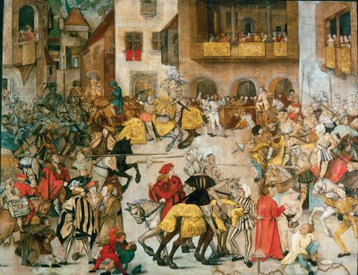 Tournoi de chevaliers, vers 1509-1510 - Hans Schäufelin