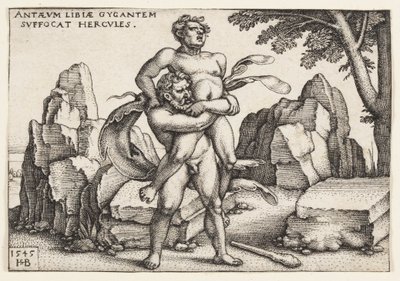 Hercule et Antée - Hans Sebald Beham