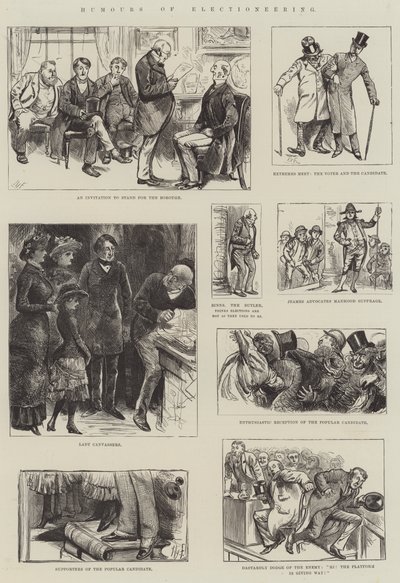 Humours de la campagne électorale - Harry Furniss