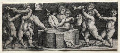 Huit enfants nus à un puits, 1539 - Heinrich Aldegrever