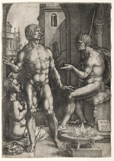 Mucius Scaevola, 1530 - Heinrich Aldegrever