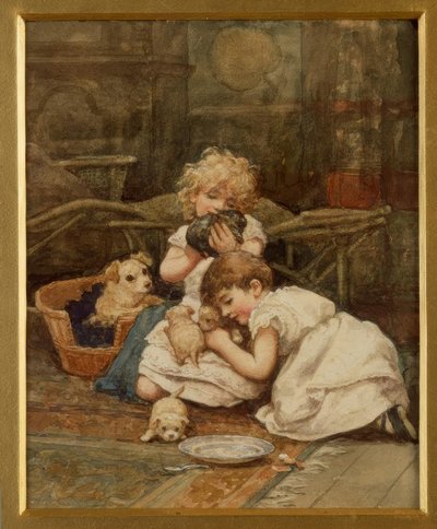 H. Allingham, Les nouveaux animaux de compagnie - Helen Allingham