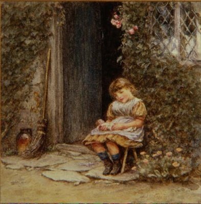 La Poupée Préférée - Helen Allingham