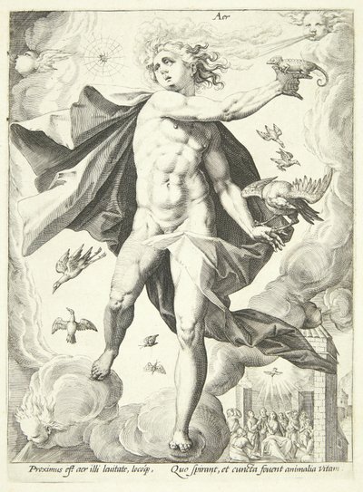 Air (Aer) - Hendrick Goltzius