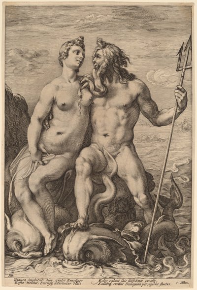 Neptune et Amphitrite - Hendrick Goltzius