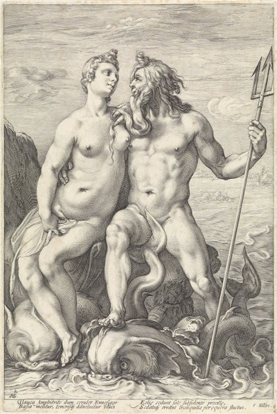 Neptune et Amphitrite - Hendrick Goltzius