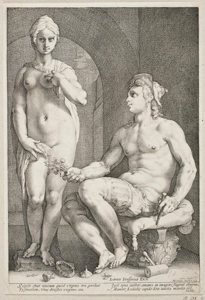 Pygmalion et Galatée - Hendrick Goltzius