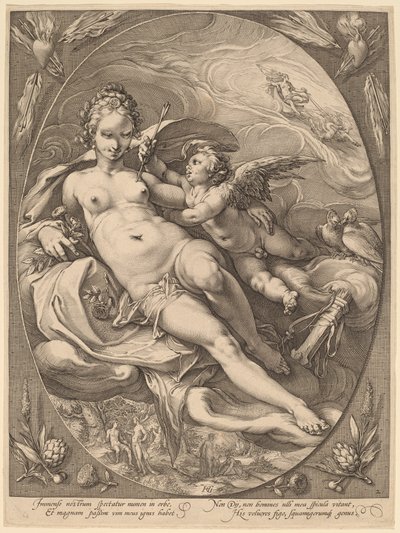 Vénus et Cupidon - Hendrick Goltzius