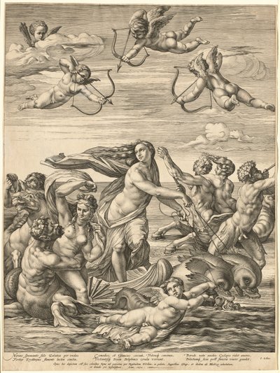 Le Triomphe de Galatée - Hendrick Goltzius after Raphael