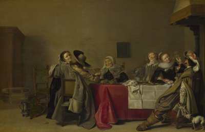 Une Joyeuse Compagnie à Table, 1630 - Hendrik Gerritsz. Pot