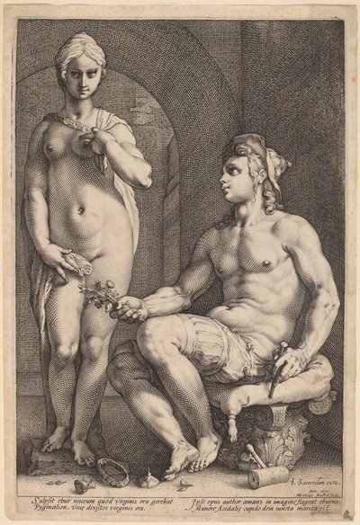 Pygmalion et Galatée - Hendrik Goltzius