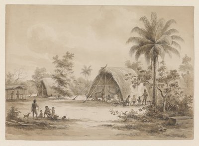 Camp des Arawaks ou des Caraïbes - Hendrik Huygens