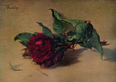 Rose rouge, vers 1864, 1938 - Ignace Henri Jean Fantin Latour