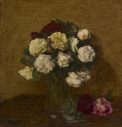 Roses dans un vase, 1878 - Ignace Henri Jean Fantin Latour