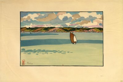 Barque, baie de la Fresnaye (Saint-Cast) - Henri Rivière