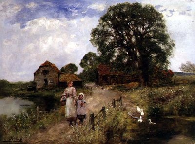 Le chemin près de la rivière - Henry John Yeend King