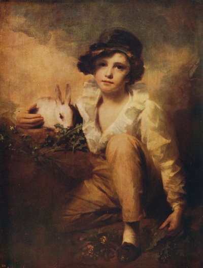 Garçon et lapin, 1814, vers 1915 - Henry Raeburn