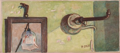 Raccord de gaz et miroir, c.1930 - Henry Silk