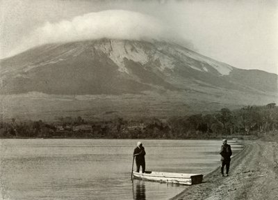 Fuji depuis le lac de la lune de trois jours, 1910 - Herbert Ponting