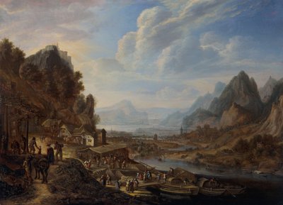 Paysage fluvial rhénan - Herman the Younger Saftleven