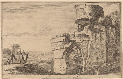 Ruines sur la colline Palatine - Herman van Swanevelt