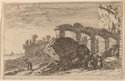 Les quatre arches en ruine - Herman van Swanevelt