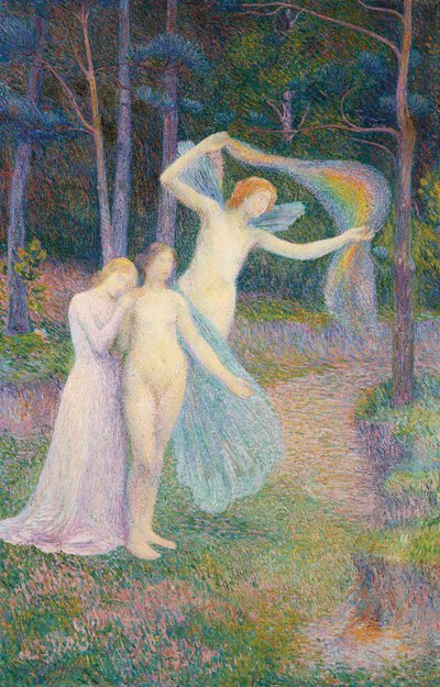 Femmes parmi les arbres - Hippolyte Petitjean