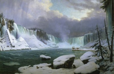 Chutes du Niagara en hiver - Hippolyte Sebron