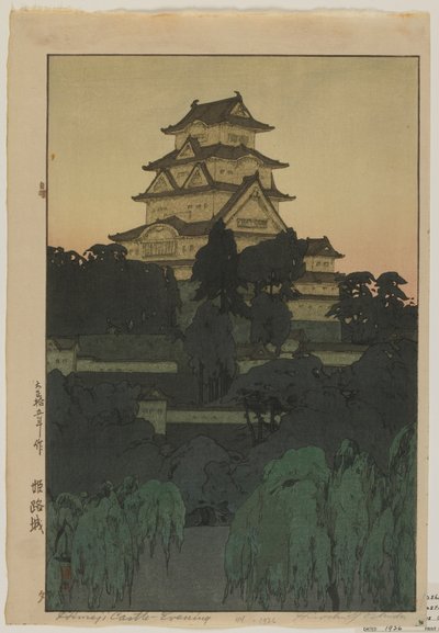 Château de Himeji - Soirée, époque Taisho - Hiroshi Yoshida