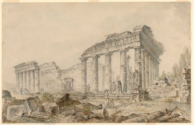 Temple de Minerve, Athènes, Grèce - Hubert Robert