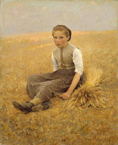 La petite glaneuse, 1884 - Hugo Salmson