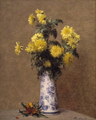 Chrysanthèmes - Ignace Henri Jean Fantin Latour