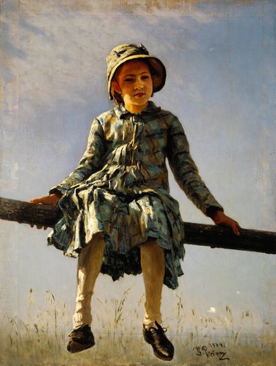 Libellule. Portrait de la fille du peintre, 1884 - Ilya Efimovich Repin