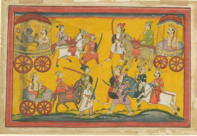 Procession de Vishnu, vers 1755 - Indian Art