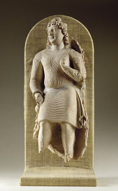 Jeune homme debout ou Maitreya, Gandhara - Indian School