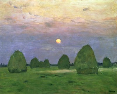 Meules de foin au crépuscule, 1899 - Isaak Ilyich Levitan