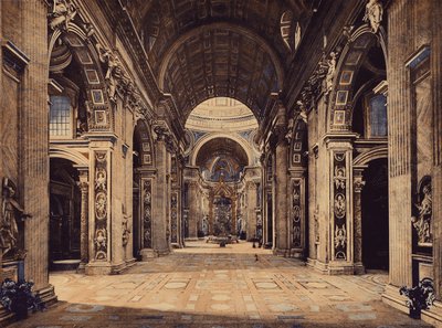 Rome : Saint-Pierre, intérieur (photo en couleur) - Italian Photographer