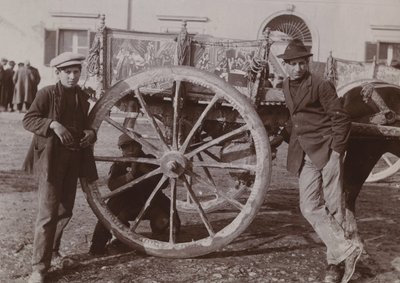 Char typique sicilien, 1920 - Italian Photographer