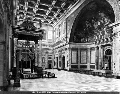 Vue intérieure de la tribune - Italian School