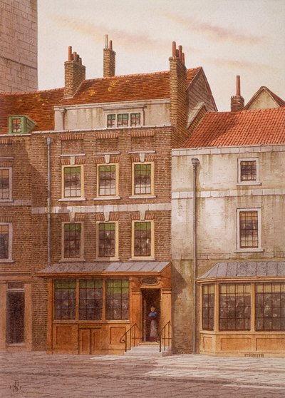 Plough Court, Lombard Street, Londres, vers 1870 - JL Stewart