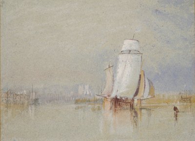 Calme sur la Loire, 1832 - Joseph Mallord William Turner