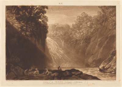 La Chute du Clyde, publié en 1809 - Joseph Mallord William Turner