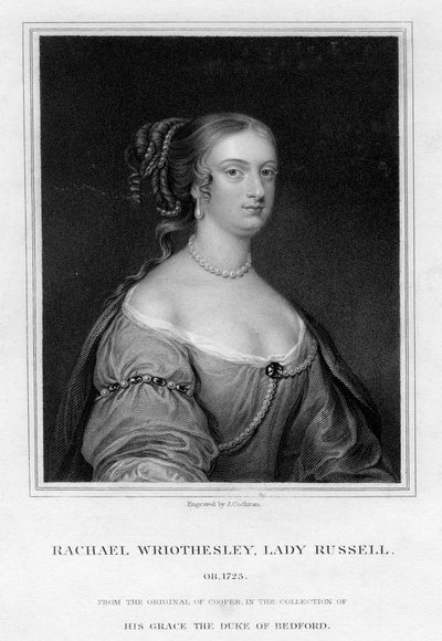 Rachael Wriothesley, Lady Russell, 19ème siècle - J. Cochran